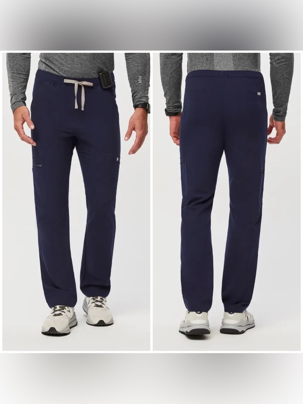 Figs Cairo Straight-Leg Navy Men Scrub Pant™ (Size XL/T)